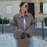Płaszcz damski oversize elegancki - komfort i styl