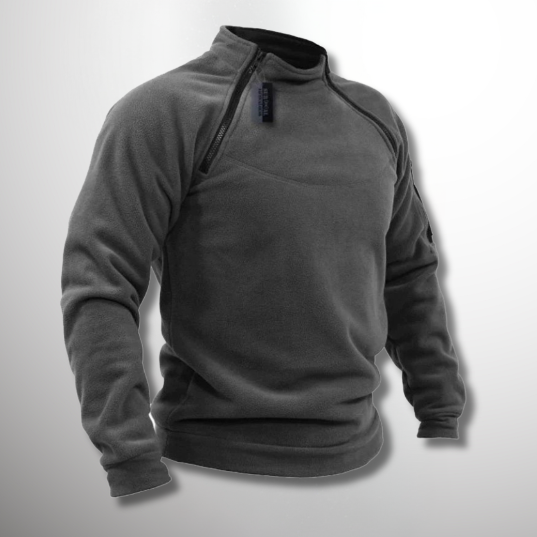 Pull Polaire Homme Chaud et Confortable avec Poches de Sécurité
