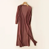 Langer eleganter Damen-Gilet mit Komfort und Stil