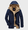 Gepolsterter Herren-Winterparka mit Kapuze – Warm & Winddicht