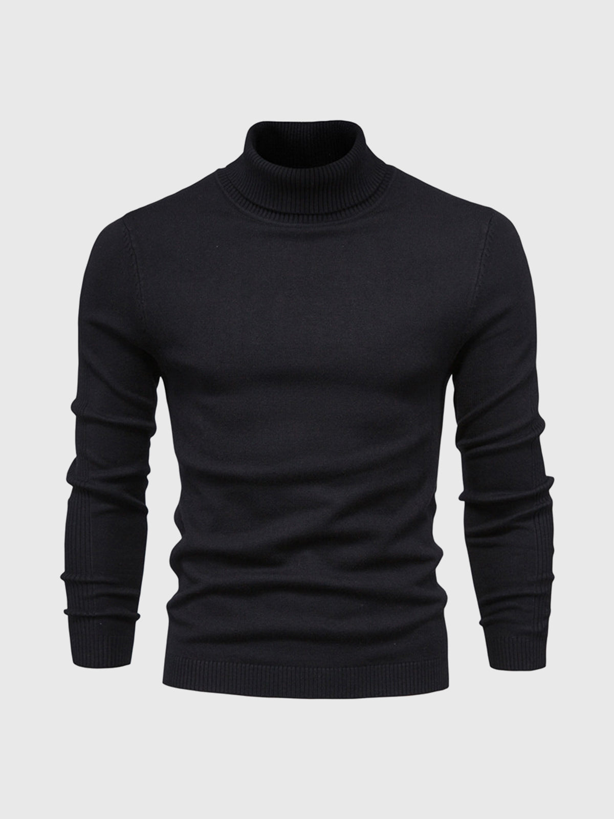 Pull Col Roulé Homme en Coton Doux, Design Intemporel