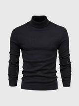 Pull Col Roulé Homme en Coton Doux, Design Intemporel