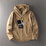 Outdoor-Jacke Herren – Funktionelle Jacke mit Kapuze und Reißverschlusstaschen