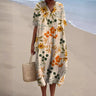 Sommerkleid mit Blumenmuster und bequemer Passform