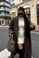 Oversize Damenmantel – Leicht Doppelreihig Frühling & Herbst