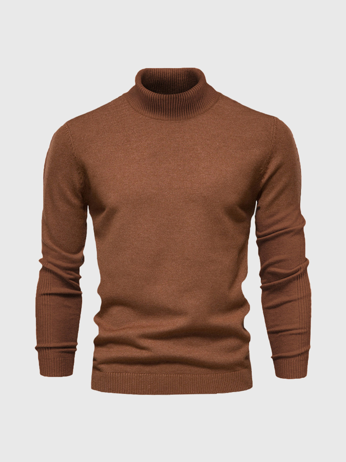 Pull Col Roulé Homme en Coton Doux, Design Intemporel