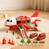 Flugzeugset mit Fahrzeugen und Kran – Pädagogisches und unterhaltsames Spielzeug