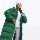 Langer Wintermantel für Damen mit Kapuze – Warm, Winddicht und Modisch