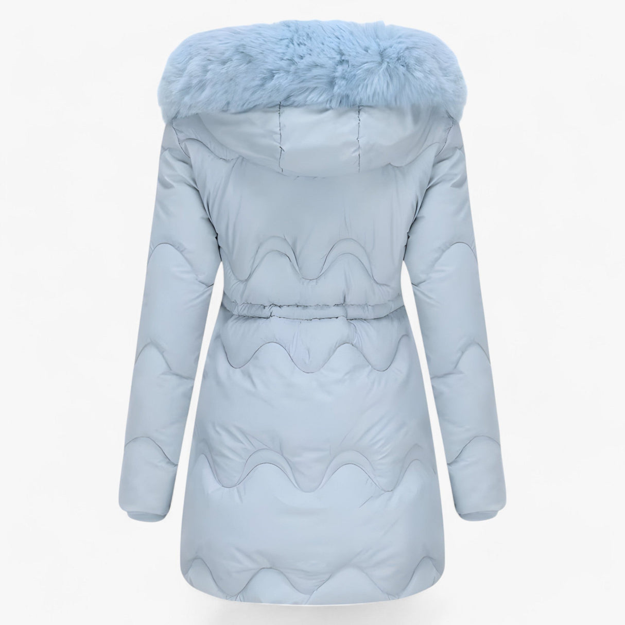 Damen Wintermantel – Elegante und warme Jacke mit Pelzkragen und Kapuze