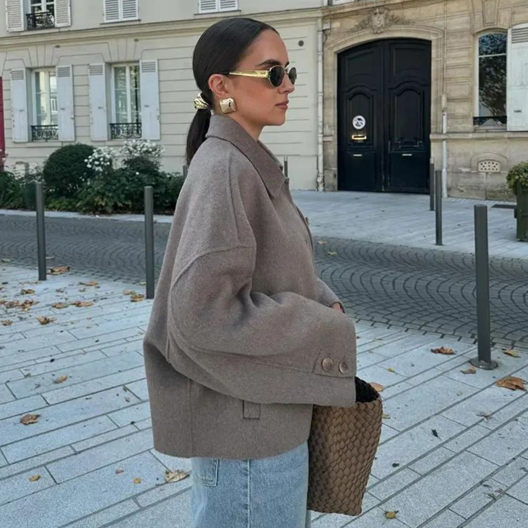 Płaszcz damski oversize elegancki - komfort i styl