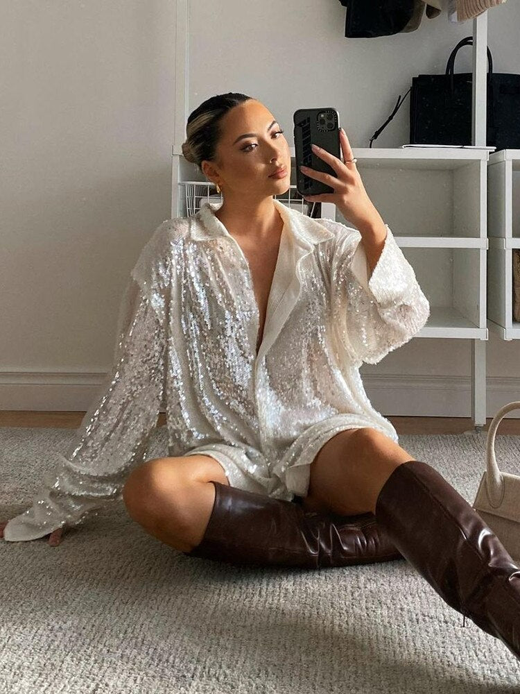 Blouse Oversize Femme - Design Tendance et Confortable