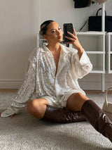 Blouse Oversize Femme - Design Tendance et Confortable